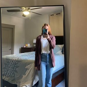 Universal Thread Open Cardigan Plum